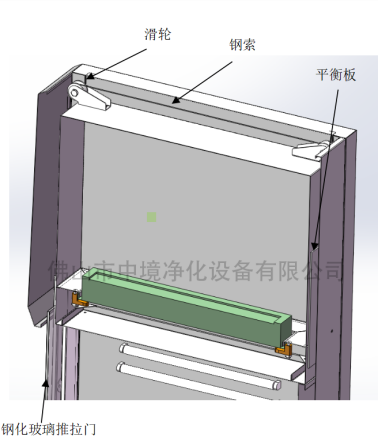 垂直流潔凈工作臺結(jié)構(gòu)圖